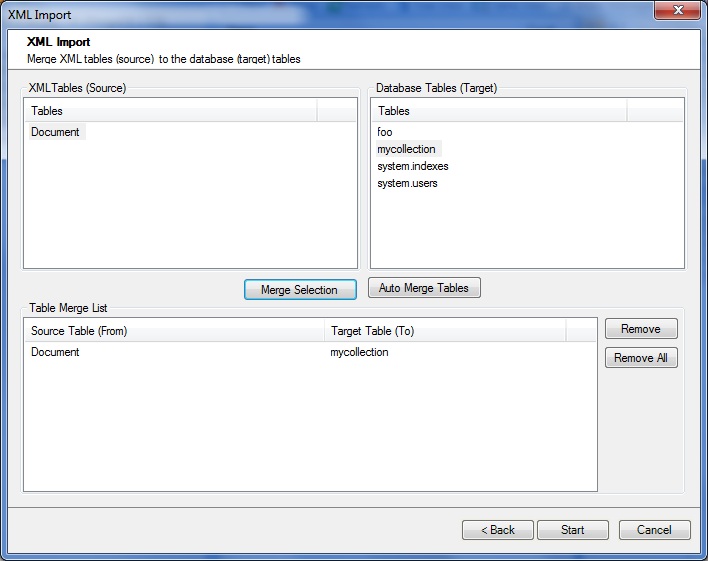 merge source and target tables