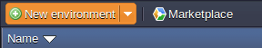 new environment button