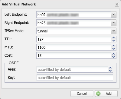 add virtual network window