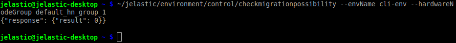 CLI check migtration possibility