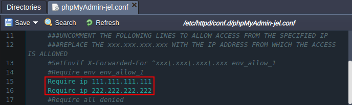 configure access for db with public ip