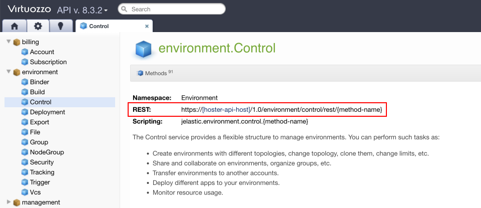 api overview rest link