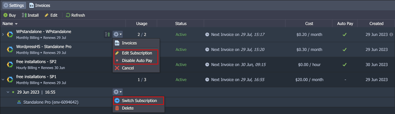 subscriptions new features