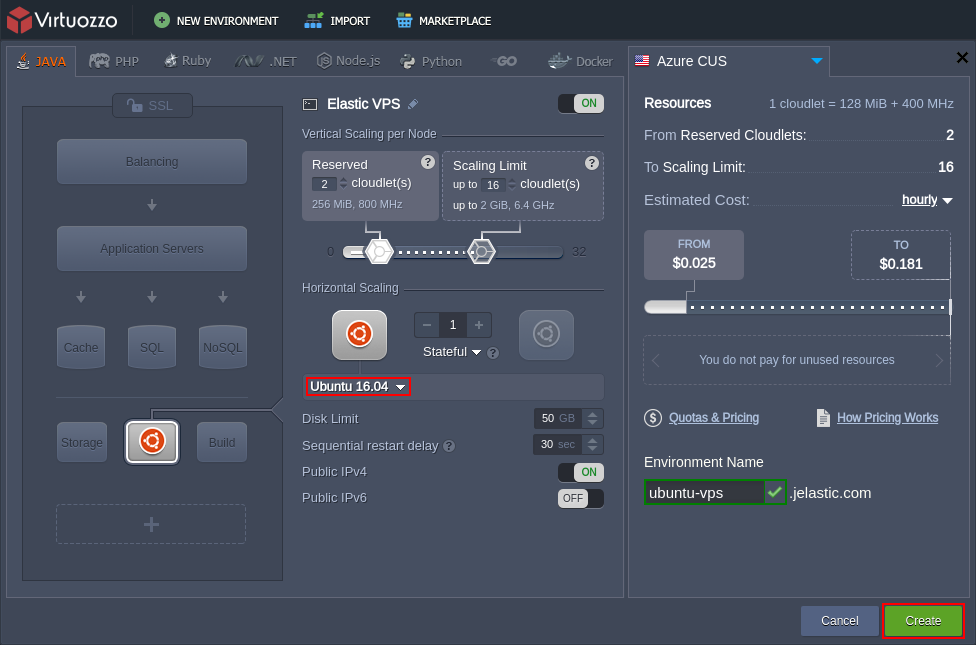 ubuntu vps topology wizard