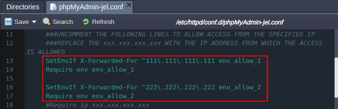 configure access for db with internal ip only