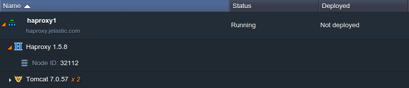 environment with HAProxy created