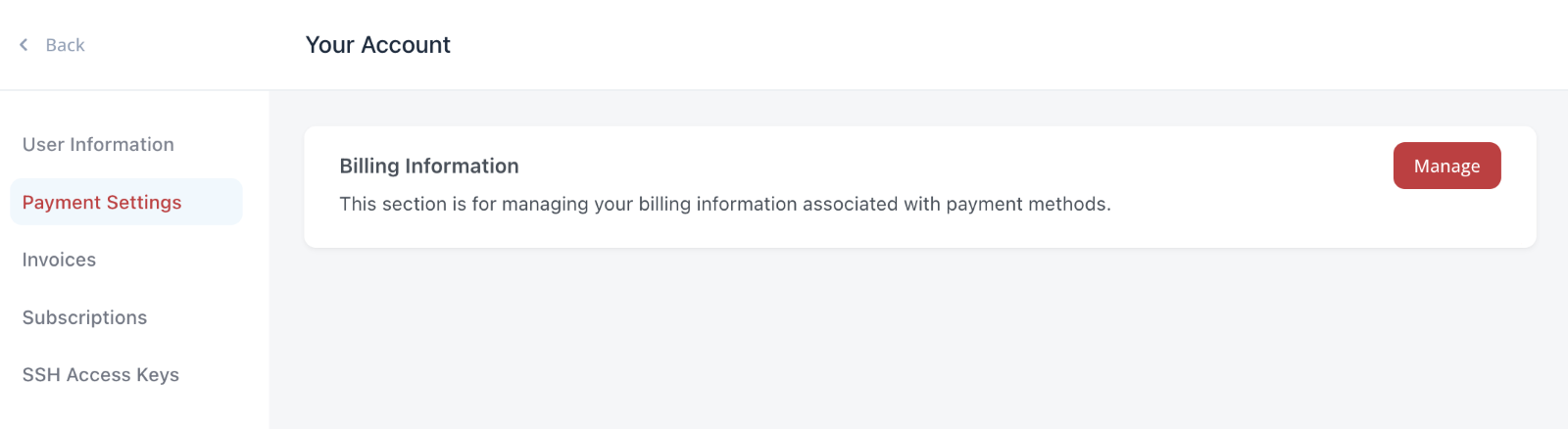 payment settings