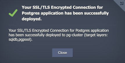 PostgreSQL SSL add-on installed