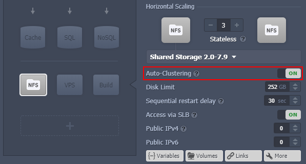 storage auto-clustering