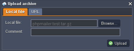 upload phpmailer archive