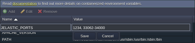 inbound ports variable