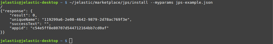 CLI install JPS with configuration file