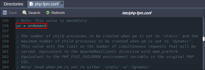 NGINX PHP FastCGI process manager configs