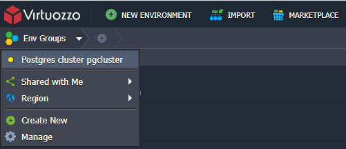 PostgreSQL cluster group