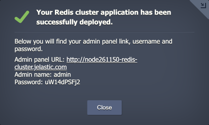 Redis Cluster deployed