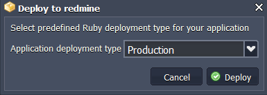 deploy Redmine to production