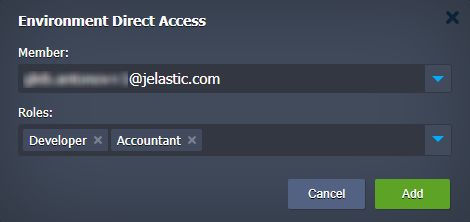 environment direct access dialog