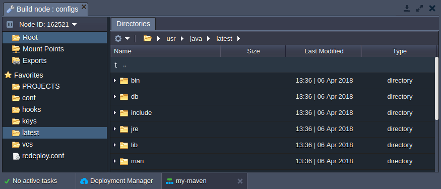 Maven configs latest folder