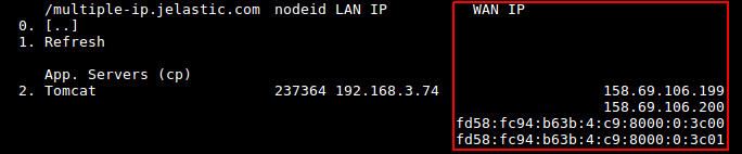 multiple public IP in SSH