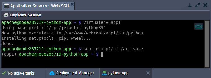 Python virtual environment