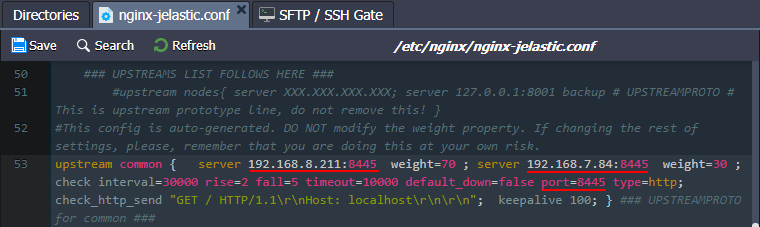 Traffic Distributor ports redirect