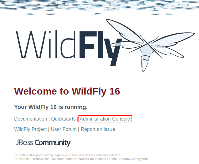 WildFly home page