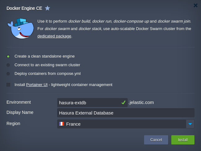 create clean docker engine ce