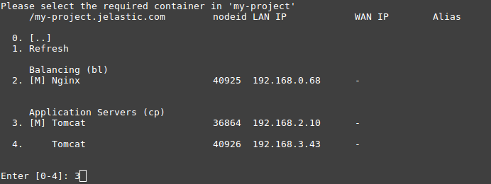 connect environment via SSH