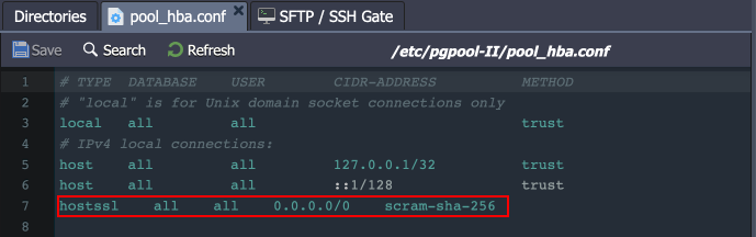 pool_hba.conf file