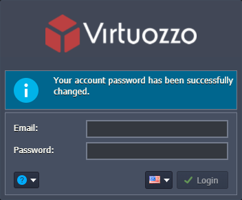 password changed