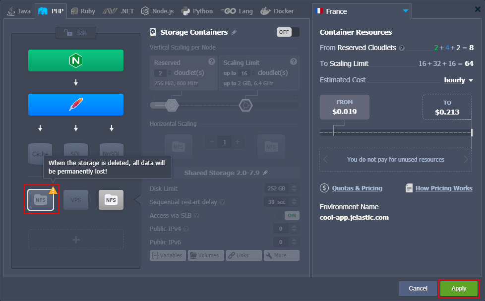 remove initial storage node