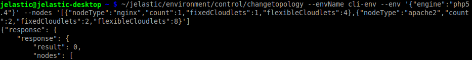 platform CLI change topology