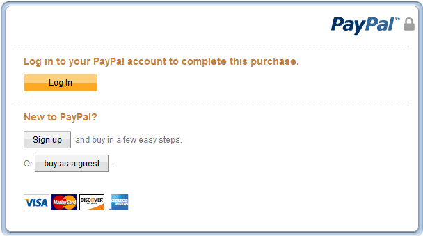 log in PayPal account