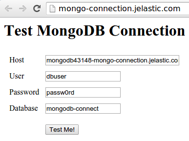 mongodb connection application