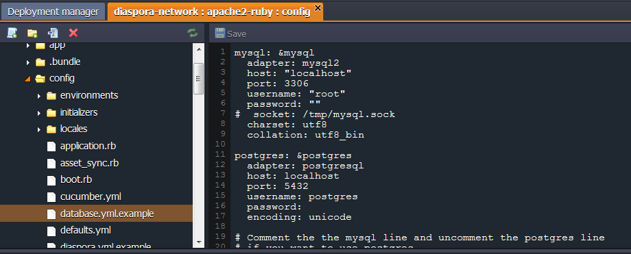 database yml example