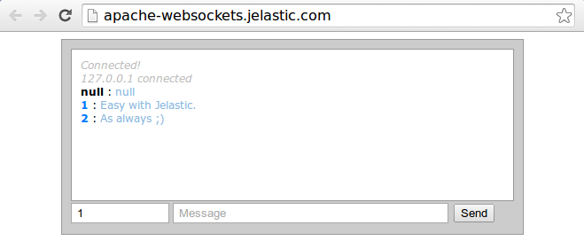 WebSockerts chat application