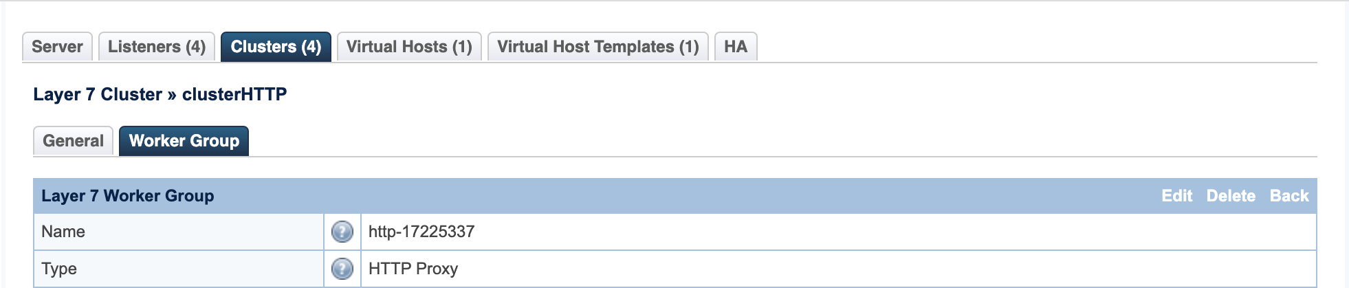 LiteSpeed ADC work group configurations