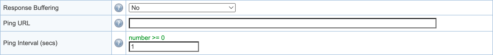 LiteSpeed ADC ping URL