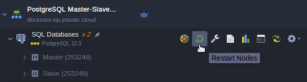 restart PostgreSQL nodes