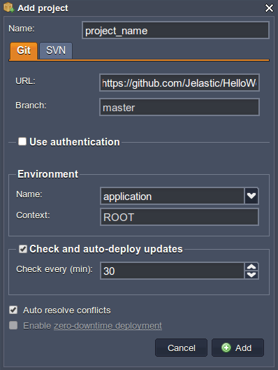 git svn auto deploy 3add