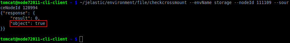 platfrorm CLI check for cross mounts