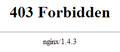 403 forbidden nginx