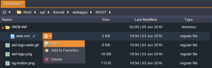 managing selected file