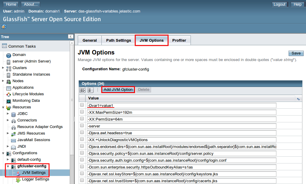 environment variables tomcat jetty add variable