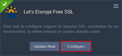 ssl configuration with let's encrypt