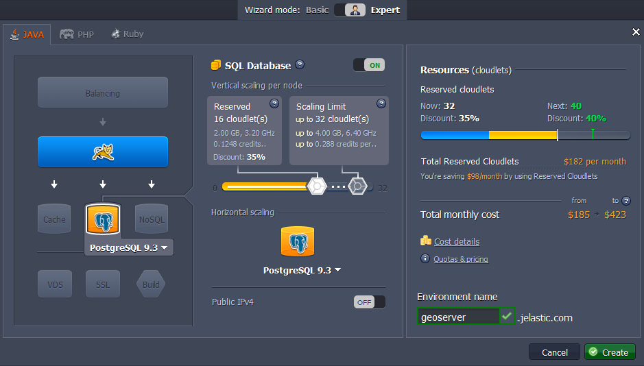 postgis extension to postgresql for geoserver hosting create postgis environment