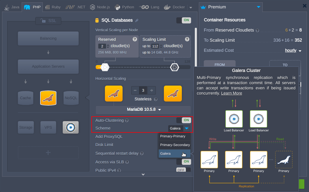 install mariadb cluster