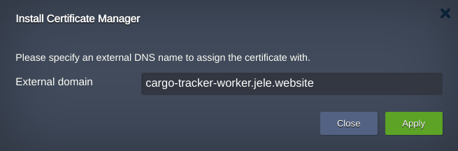 Kuberenetes Cert-Manager Certificate