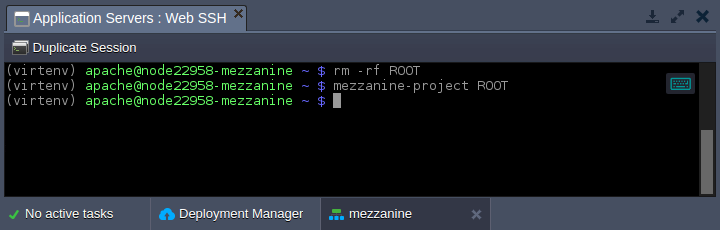 mezzanine hosting