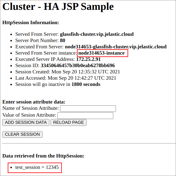 glassfish cluster success